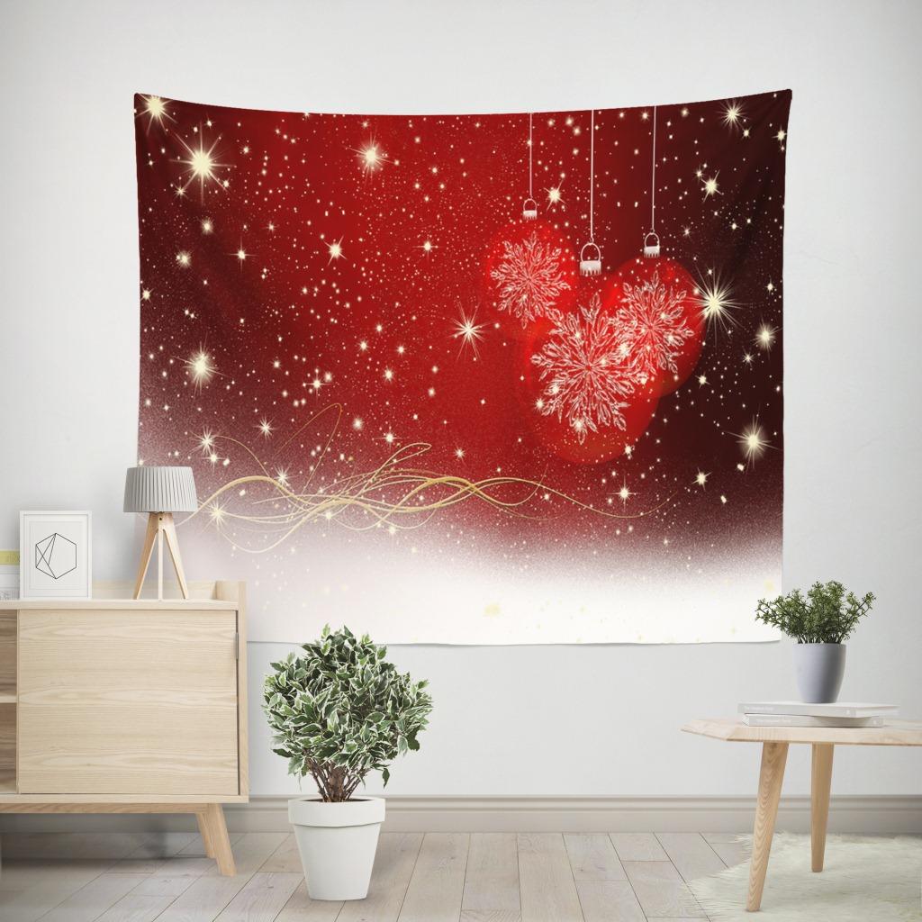 Weihnachtsmütze, alter Mann, Muster, Wohnzimmer, Schlafzimmer, Wandteppich, Heimfestival