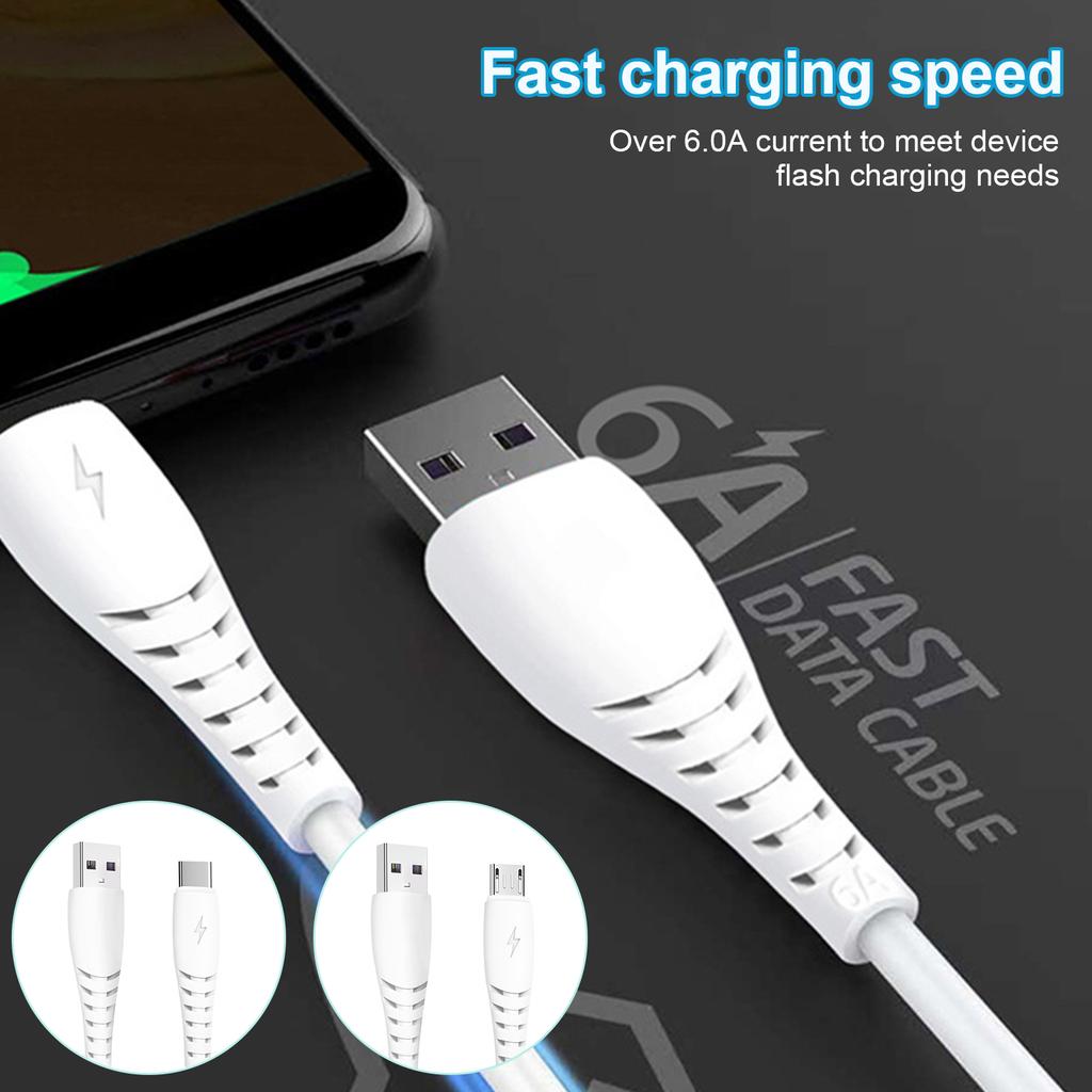 USB-Ladekabel Schnellladung Datenkabel Stecker USB auf USB 5Pin/Typ C Anschluss Drahtleitung für Telefone Tablets