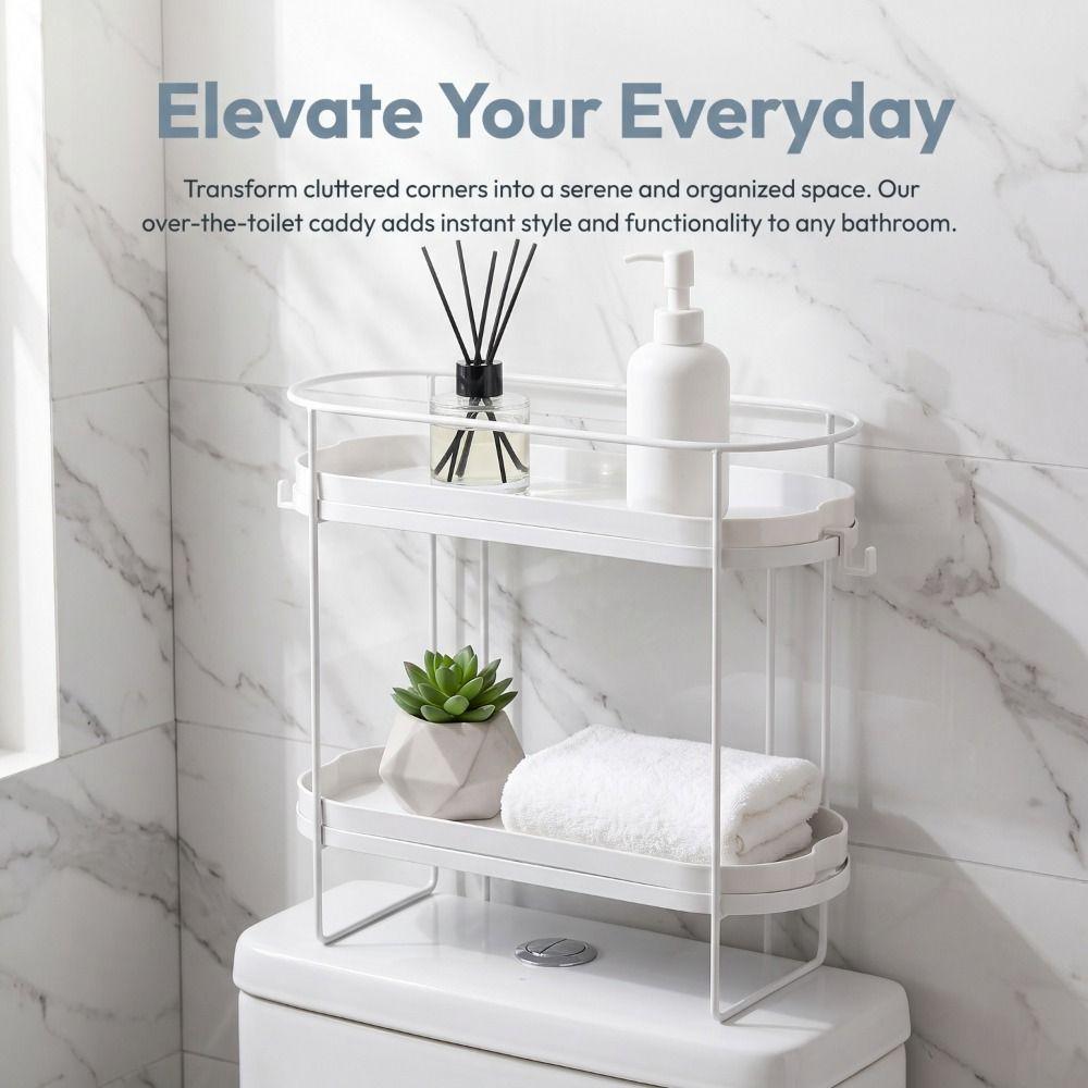 Stainless Steel Storage Rack Multifunctional Bathroom Shelf Toilet Rack Bathroom Storage