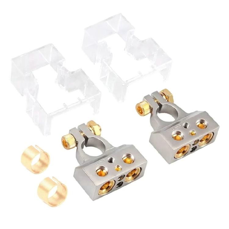 Battery Terminal Clamp AWG Gauge Positive Negative Car Battery Post Clamp 1