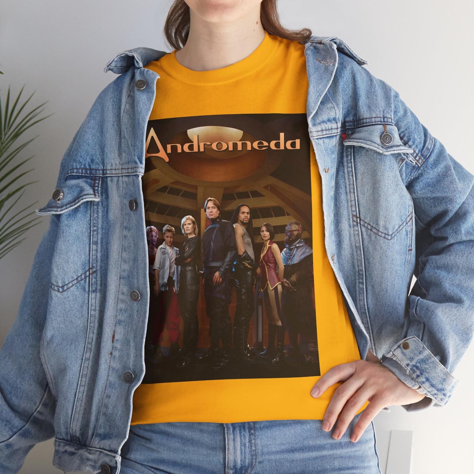 Andromeda TV Series (2000-05) T-Shirt Mens Womens Tees Top Gene Roddenberry Kevin Sorbo Sci-Fi AI 4XL