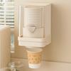 Wall-mounted Disposable Cup Storage Rack Countertop Space Saving Paper Cup Dispenser No-drill Installation Plastic