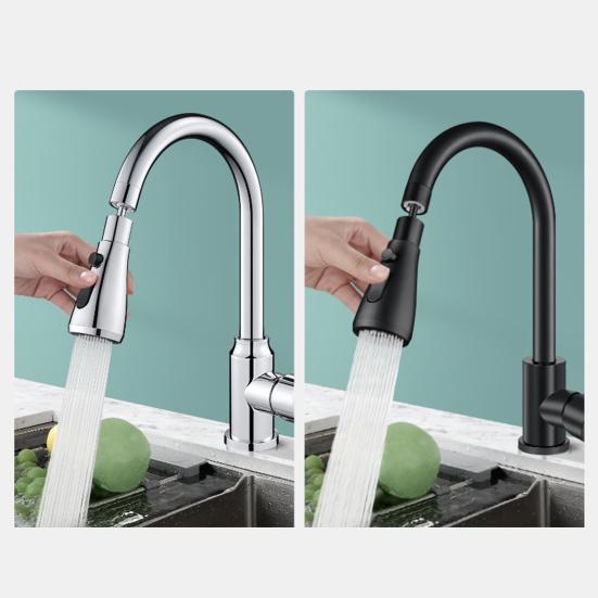 Kitchen Faucet Extender 360 Degrees Rotatable 3 Modes Adjustable Sprayer Attachment Universal Faucet Aerator