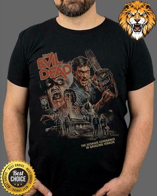 Camiseta do 40º Aniversário de THE EVIL DEAD Horror Para o Halloween Camiseta Unisex Camiseta Gráfica