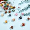 arricraft 40 Pcs Ceramic Handmade Beads, Fancy Antique Glazed Ceramic Star Spacer Beads Kit Pentagram Bead Charm Pendant for Necklace Bracelet