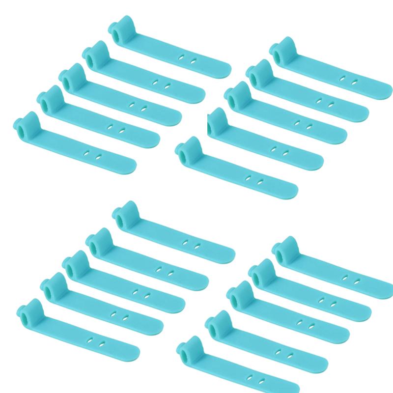 Best 20 Pcs Mobile Phone Cable Winder Earphone Clip Charger Cord Organizer Management Silicone Wire Cord Fixer Holder Cable Belt