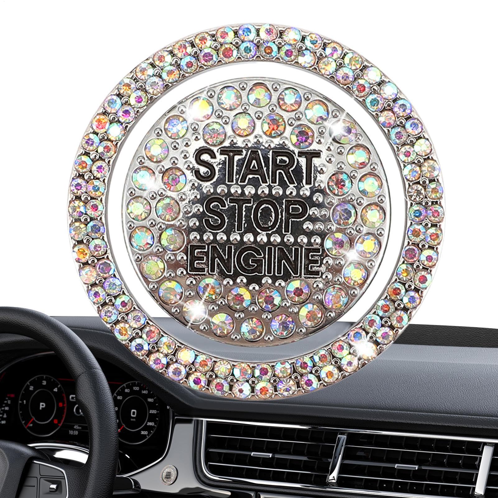 

Engine Start Button Cover | Rhinestone Decorative Ring Decal - See description