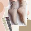 Lace Calf Socks Bowknot Middle Tube Sock Summer Hollow Out Stocking for Student Girl Lady Japanese Style Socks