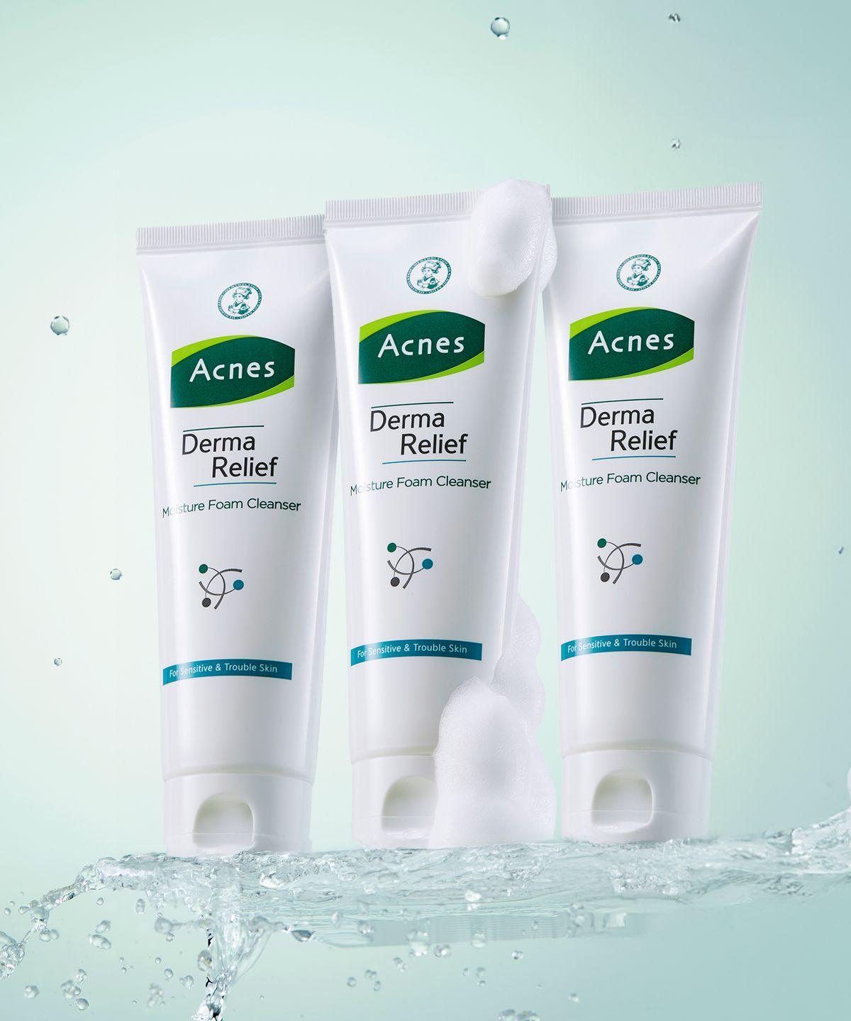 3 x Derma Relief Moisture Foam Cleanser 125ml