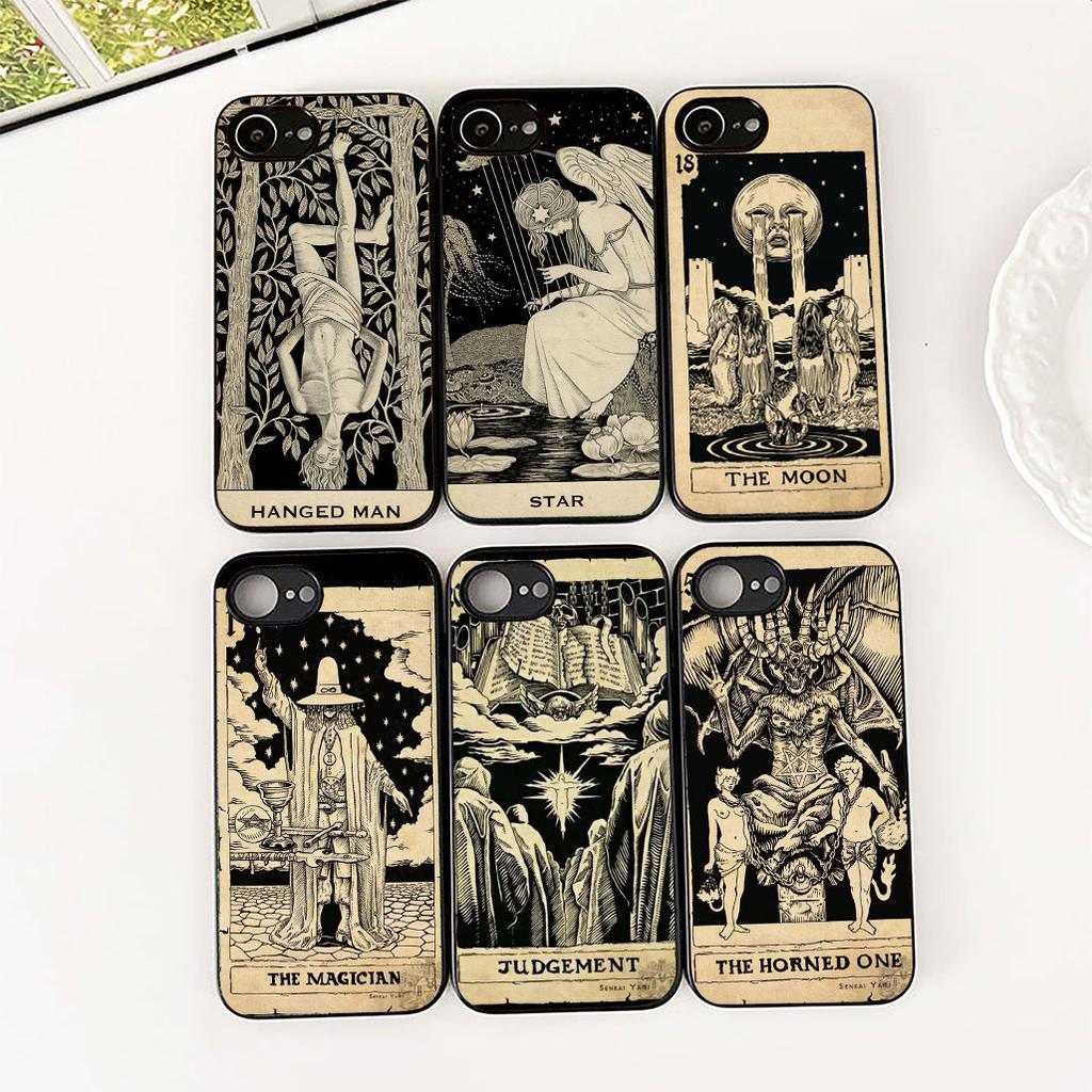 Witch Divination Tarot Moon Astronaut Space for Samsung Galaxy S25 S24 S23 FE Ultra Plus S7 Edge S25+ S24+ A56 5G + Phone Case