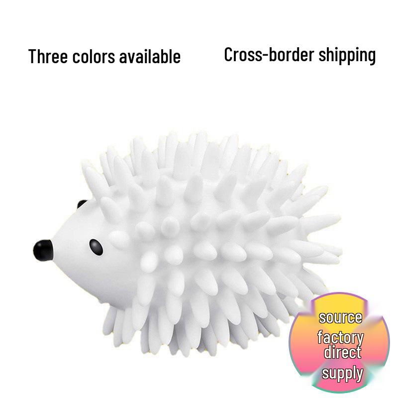 Silicone Hedgehog Anti-Tangle Laundry Ball - Soft, Magic Decontamination and Lint Removal Cleaning Solution