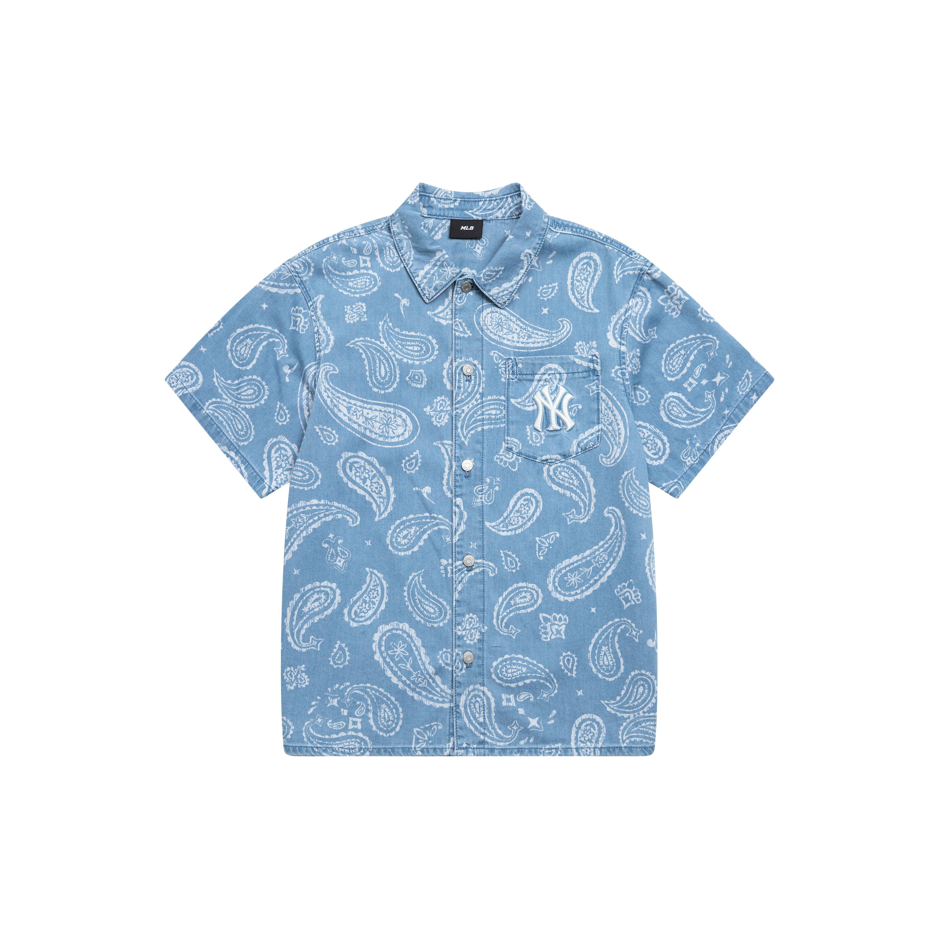 

New MLB New York Yankees Shirt Unisex Light Blue 3ADRI0133-50SBL XS