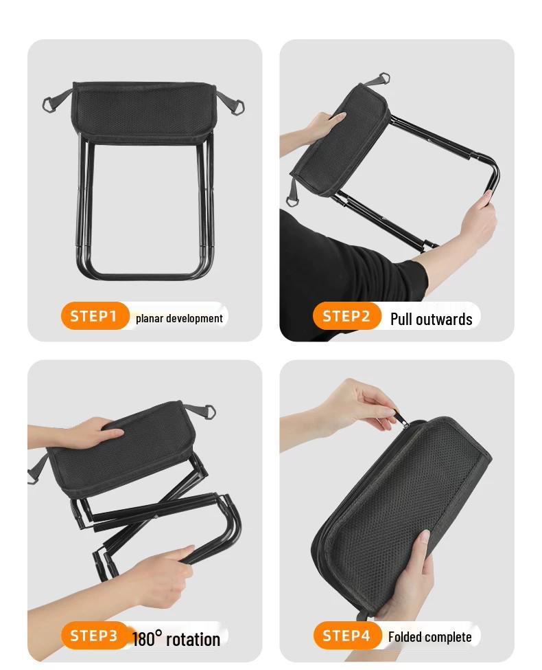 Compact Folding Outdoor Backpack Chair for Camping and Fishing