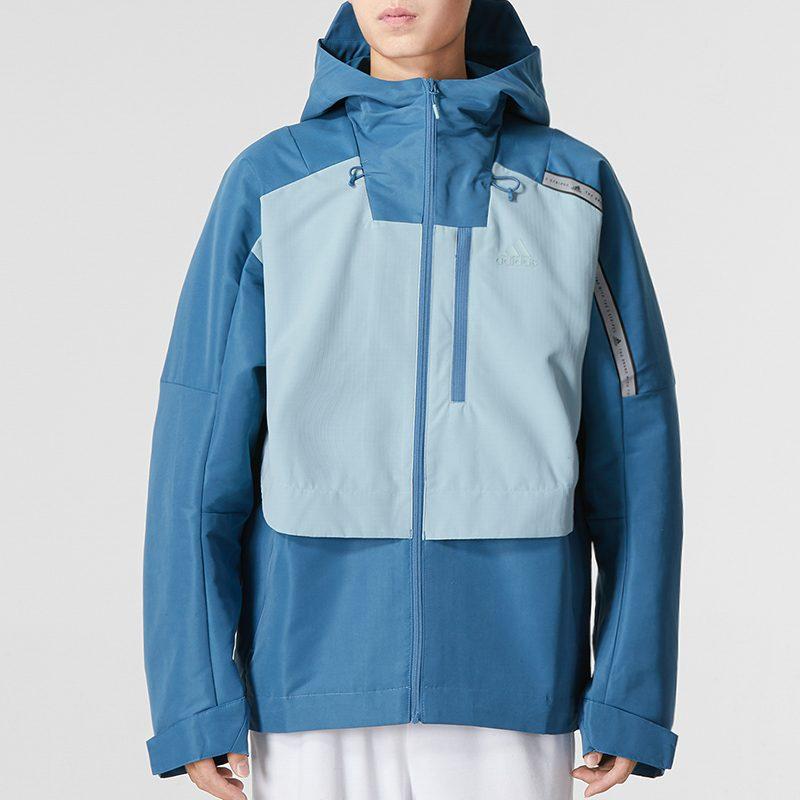 Adidas Jackets Men's Blue Hooded Moderate Other HM5166