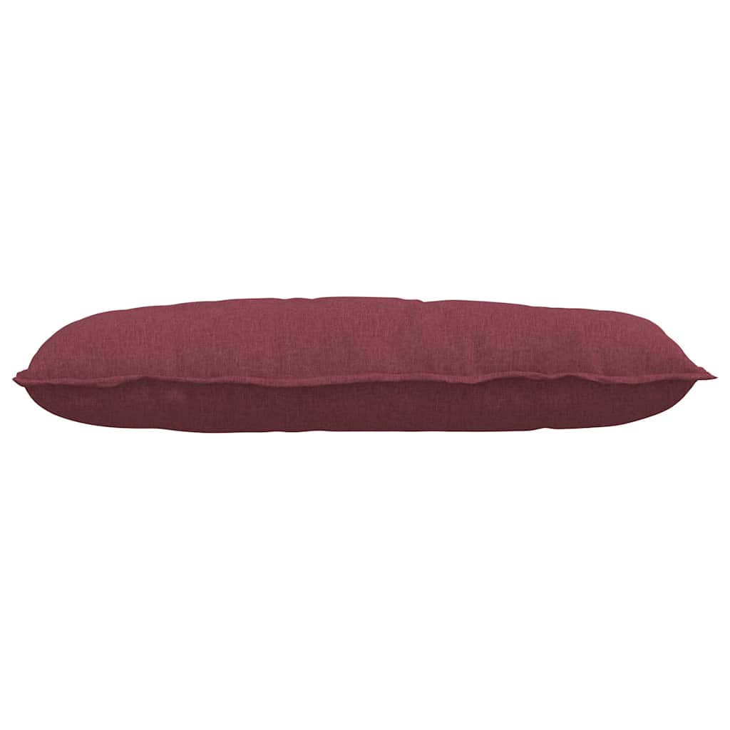 Back Cushion Burgundy Red 100 x 19 x 50 cm Fabric