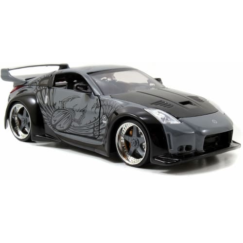 JADATOYS 1:24 Fast & Furious Diecast Car D.K.'s 2003 NISSAN 350Z Nissan Miniature Car Black