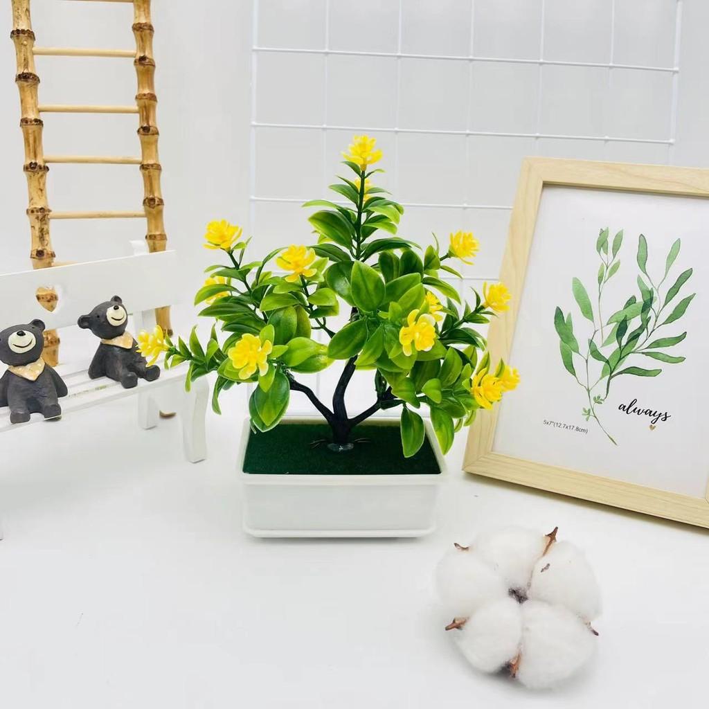 Artificial Camellia Sasanqua Tree Plant Decor For Living Room And Balcony Displays