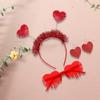 Women's Heart Earrings Valentine's Day Headband Heart Shaped Sunglasses Heart Earrings