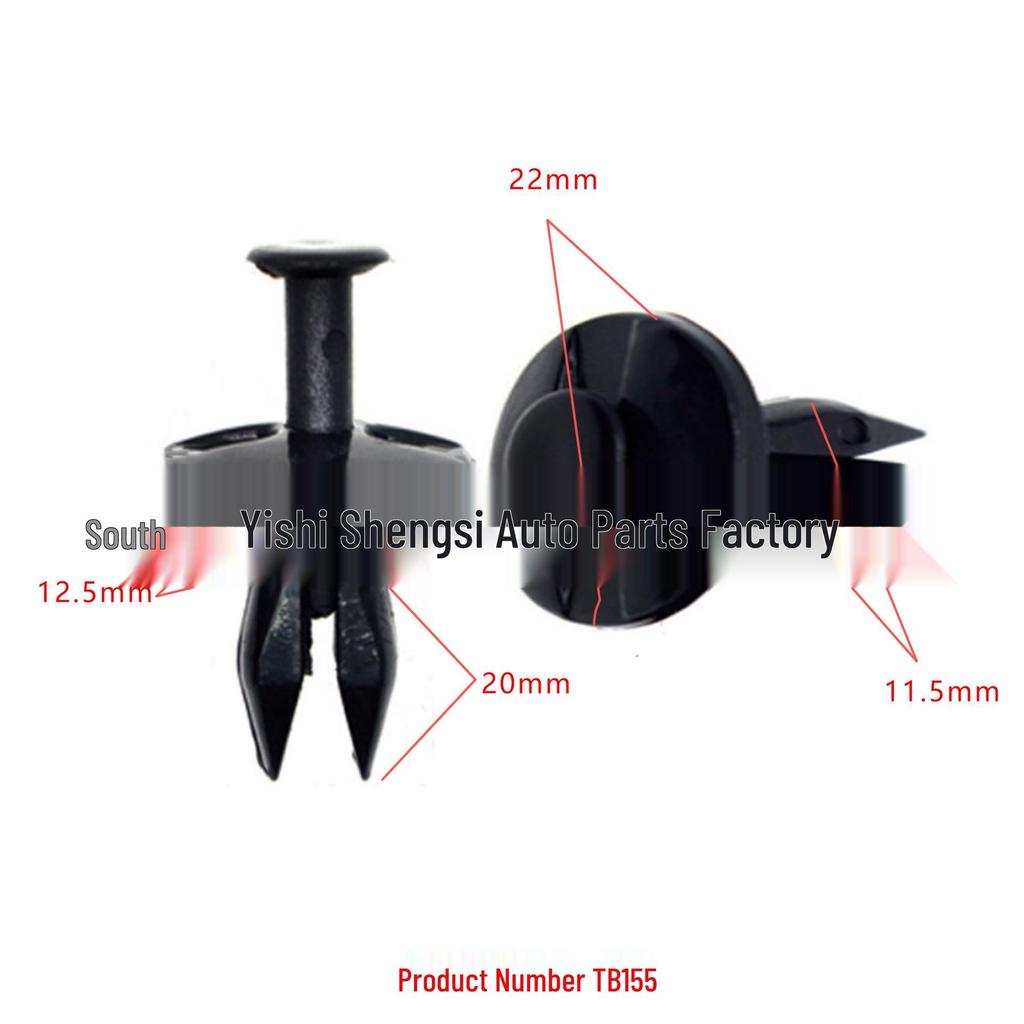 Mazda Ford Bumper Cover Clips & Buckles for Accessory Positioning