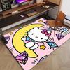 Custom HelloKitty Mat Personalized Name, Polyester Washable Indoor Entryway Rug, Gift for Christmas, Easter, Thanksgiving Day