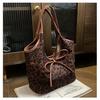 Leopard Print Bag Women's Large-capacity New Autumn and Winter Versatile Leisure Shoulder College Student Commuting Tote Bag
