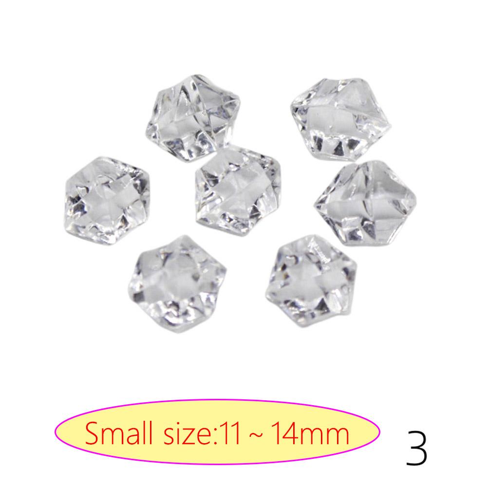 Acrylic Diamond Crystal Ice Rock Stones Vase Gems Confetti Table Scatter Beads Wedding Party Home Decor 100pcs 19 Color 11x14MM