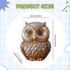 Adorable Owl Ornament Statue Decoration Landscape Miniature Fairy Garden Sculpture Birds