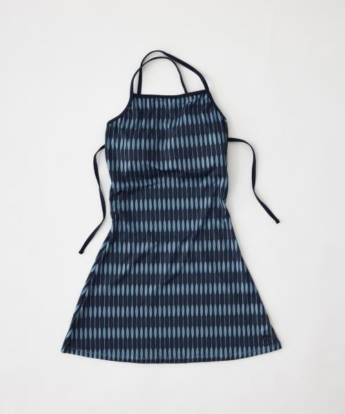 Hata Skirt Monokini_Spicy Blue Stripe