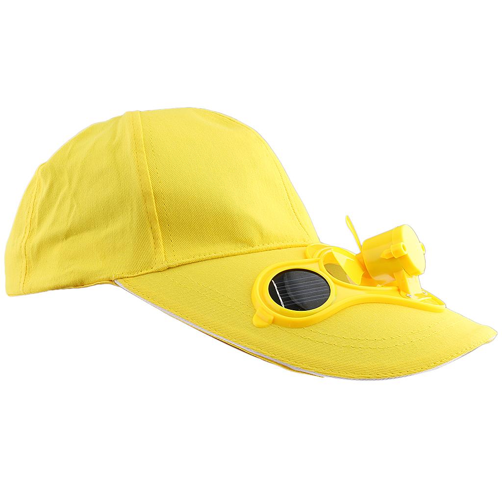 Outdoor Sports Fishing Baseball Golf Cooling Fan Hat Cap Blue
