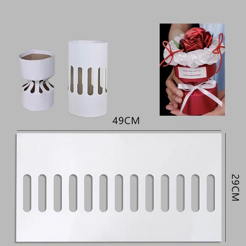 10ks Kulatý Kytice Šablona Kraftový Papír Květiny Růže Balení Vložka Balicí Papír Květinářství Materiály Pomocný Nástroj