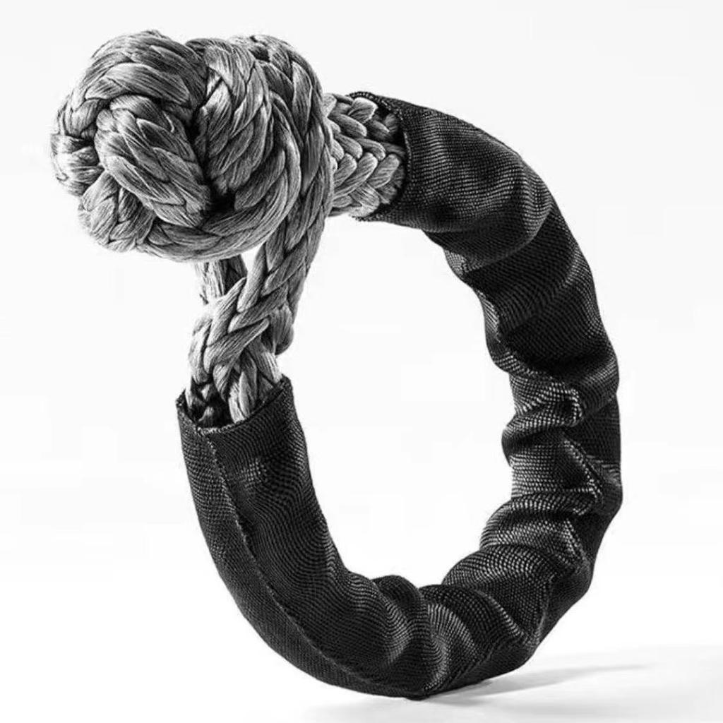 Aluminum Alloy Snatch Recovery Ring For Winch Rope Towing Rope Pulley Offroad Soft Shackle 38000lbs 1/2"x22"