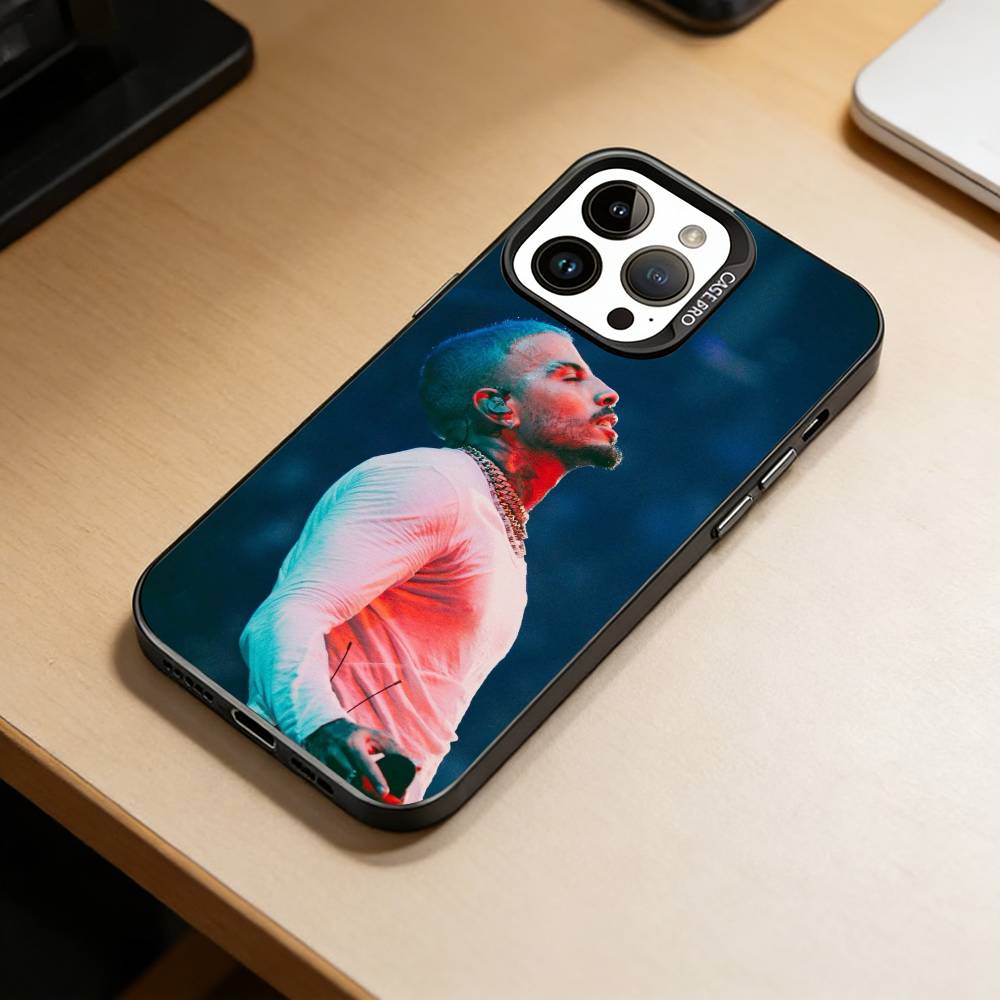 reggaeton-R- Rauw Alejandro Phone Case For iPhone 17,16,15,14,13,12,11 Plus,Pro Max,XS,Colorful Silver Black Cover