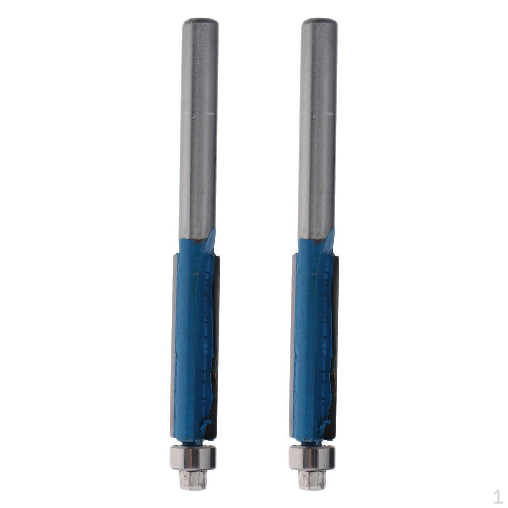 

2 Pack Alloy 6mm Shank Bearing Router Bit Woodworking Cutter Power