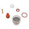 Welding Cup Kit Fit for WP 17 18 26 Torch Glass Gas Lens Ceramic Gasket Brass Collet Silicone Rings 1Celsius16 Inch 1.6mm