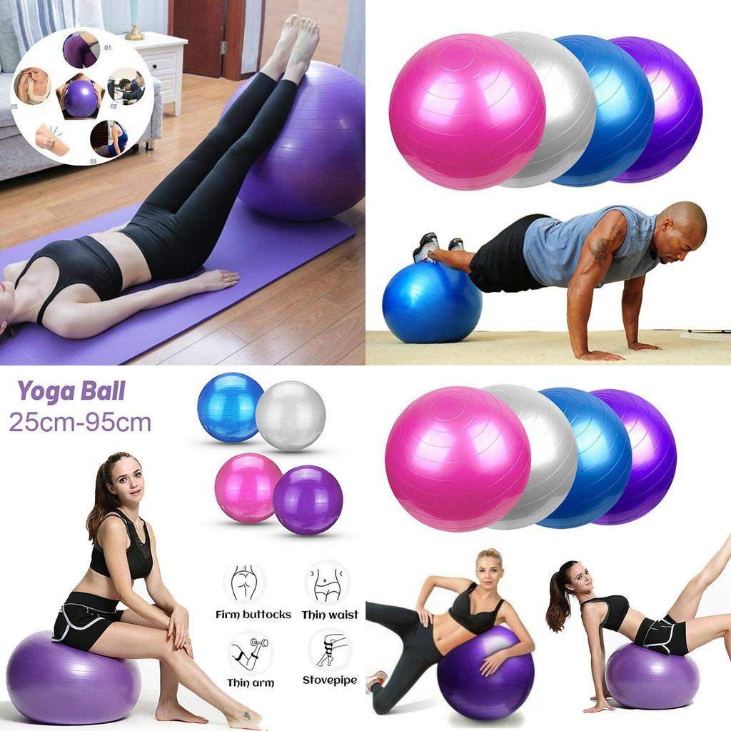 Träning Anti-Burst Träningsyogaboll Fitness Pilates Formning Sport Balans