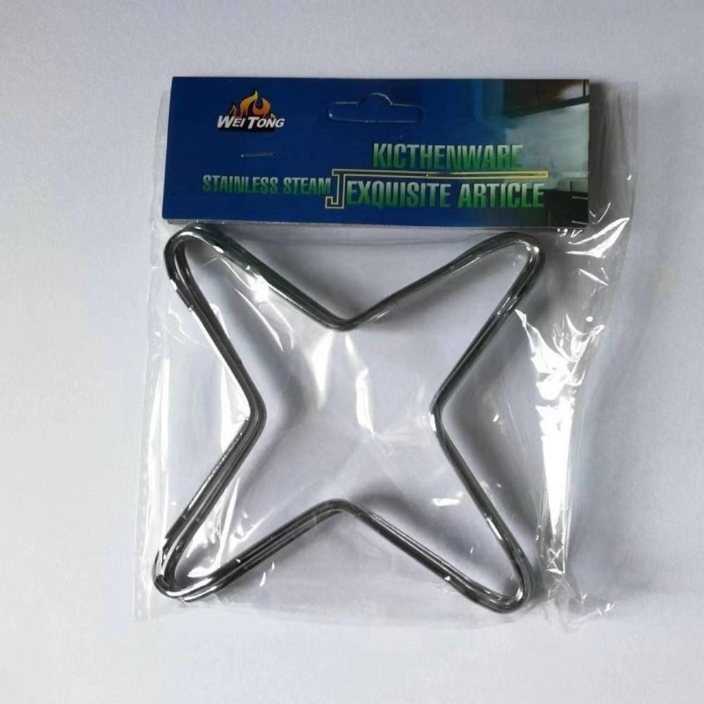 2pcs/Set Stainless Steel Gas Stove Support Stand Trivet Design Iron Material Camping Iron Stove Ring Universal