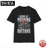Gut im Knopfdrücken T-Shirt Lustiges Gamer Shirt Gaming Meme T-Shirt T-Shirts Kunst Weiche Tägliche Kleidung Männliches Baumwoll T-Shirt T-Shirt