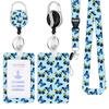 Work Office Badge Holder Fashionable Badge Holder Retractable Reel Stylish Id Card Protector for Work School Professionals Badge