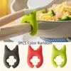3-Piece Silicone Kitchen Utensil Set - Spill-Proof Soup Spoon & Pot Lid Holder, Multi-Functional Spatula Rack For Home And Restaurant Use