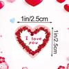 500Pcs Valentines Day Sticker 1Inch Rose Heart Sticker Adhesive Wrapping Label for Envelope Valentines Card Wedding