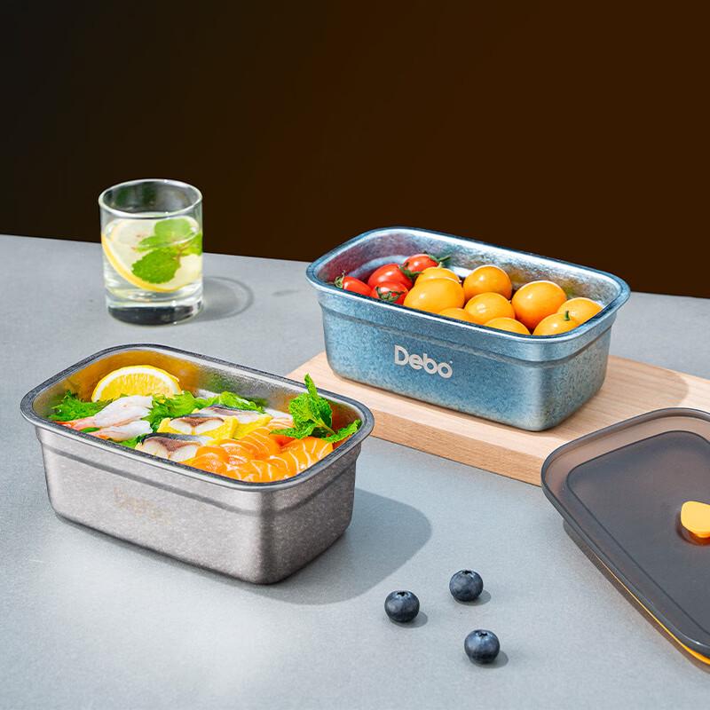 Debo Agatha Titanium 2-Compartment Lunch Box