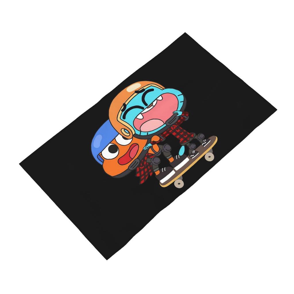 Gumball Darwin Skate Soft Face Towel Quick Dry Pool Bath Cotton Towels Absorbent Quick