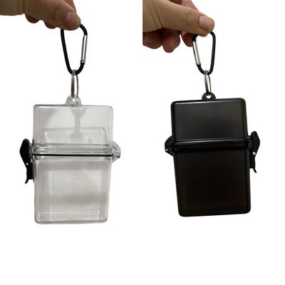 Διαφανές Κουτί Αποθήκευσης Θήκη Φωτοκάρτας Με Καραμπίνερ Αδιάβροχη Θήκη Καρτών Τετράγωνο Αδιάβροχο Κουτί Εξωτερικού Χώρου Κουτί Αποθήκευσης Φωτογραφιών