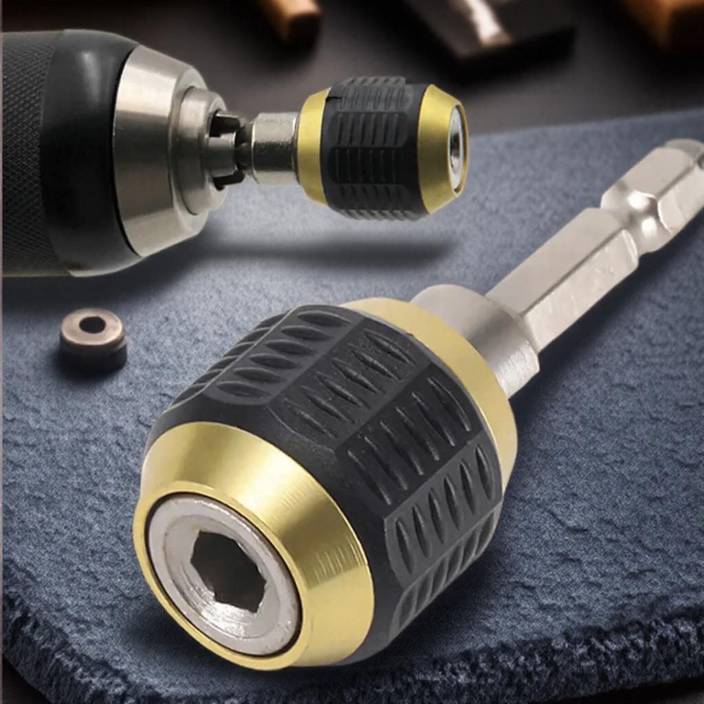 1 4 Inch Hex Handle Big Head Pop Up Quick Release Self Locking Adapter Electric Drill Driver Bit Extension Rod