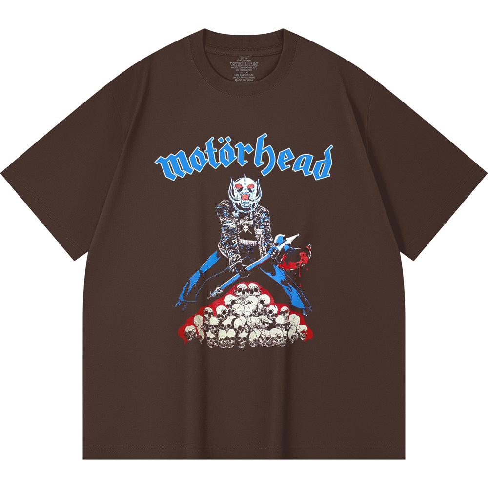 230 Gsm 100% Cotton Heavy Metal T-Shirt  Rock Band Popular Music Print Unisex Heavy Cotton T Shirt