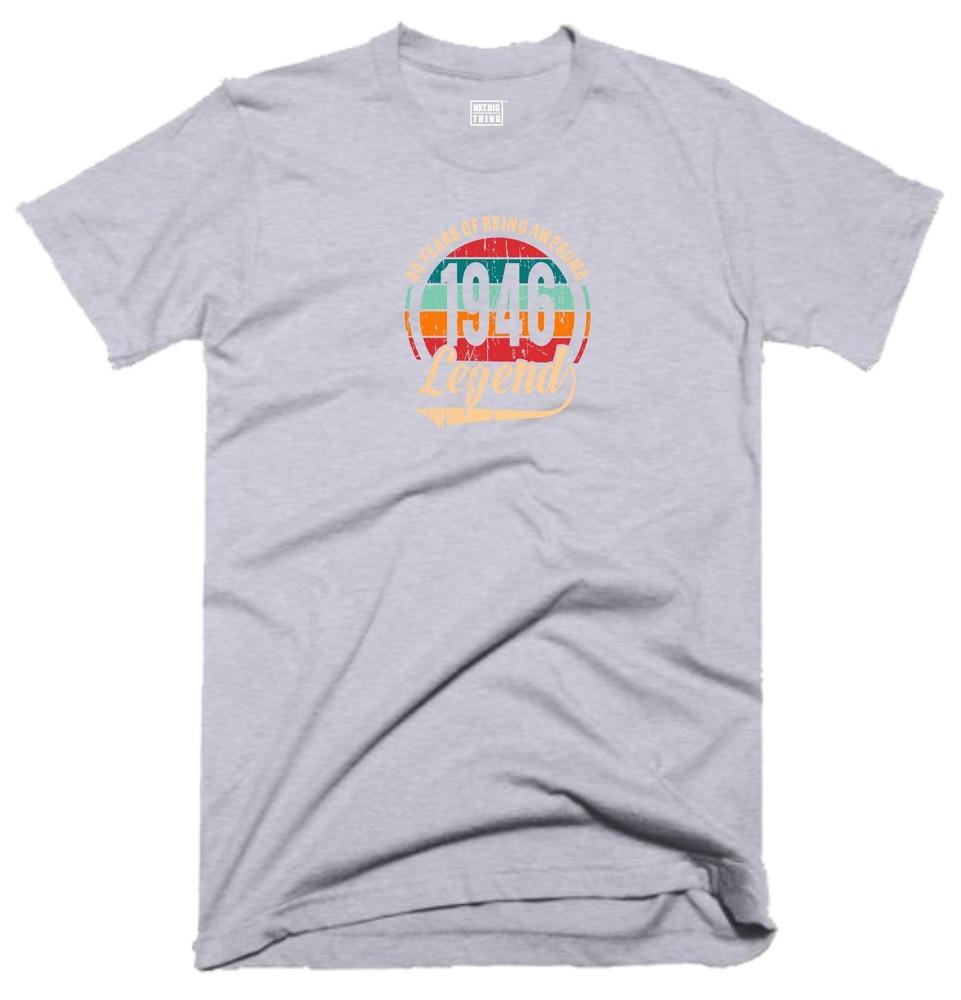 80th Birthday Legend T Shirt 80 Years Awesome Vintage 1946 Funny Joke Gift Top