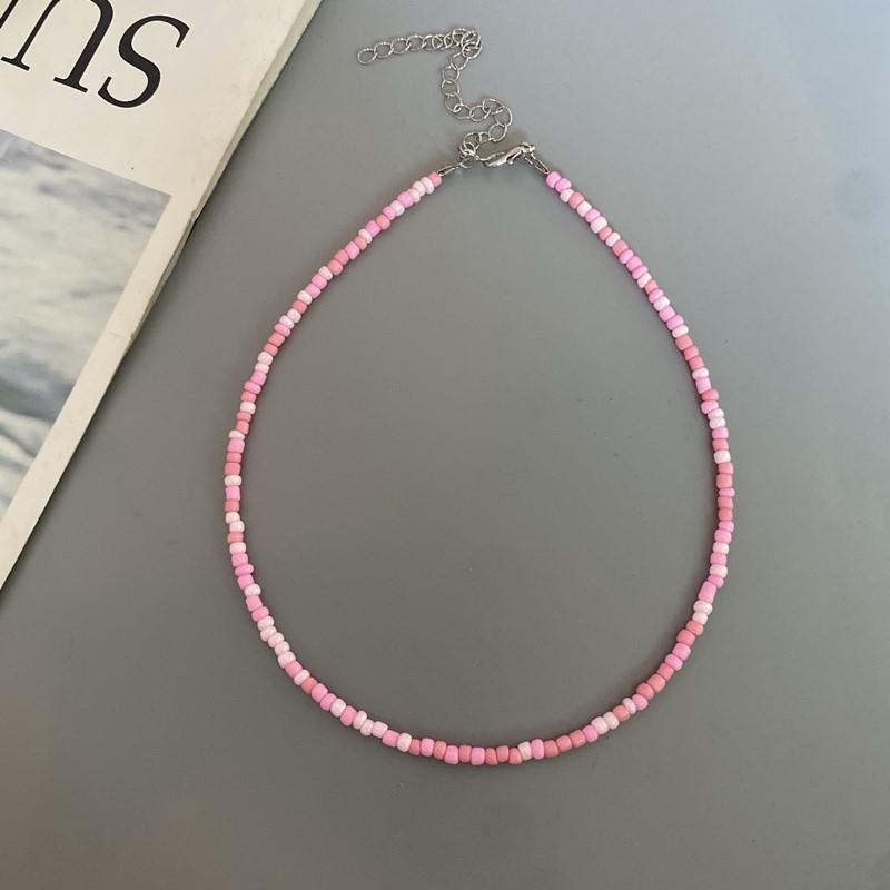 Fashion Choker Necklace for Girl Women White Color Nature Shell Love Heart Fashion Short Necklace Gift for Friend Spring Summer