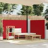 VidaXL Retractable Side Awning Red 120 X 600 Cm