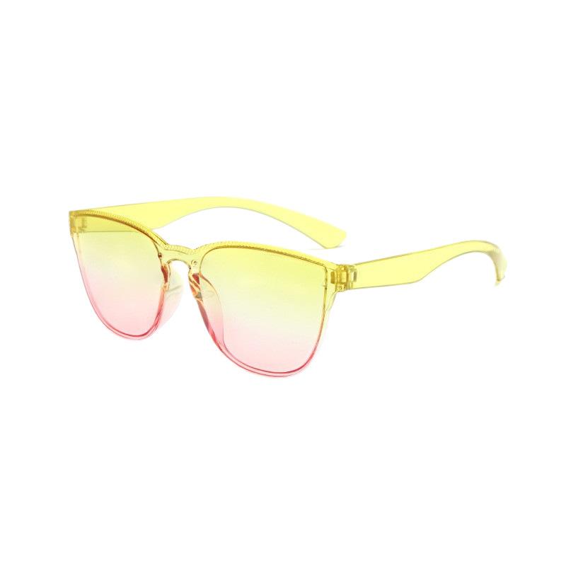 Rice Nail Square Frame Glasses Candy Color Sunscreen Uv Protection Sunglasses Personalized Retro Sunglasses
