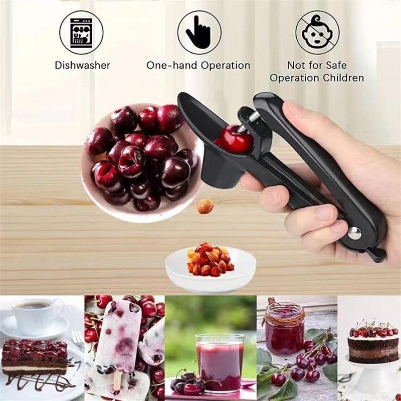 Accessori Cucina Estrattore Semi di Ciliegia Denocciolatore Ciliegie Materiale per Alimenti Operazione con una Mano Per Cottura Preparazione Marmellate